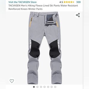 Mens hiking ski pants